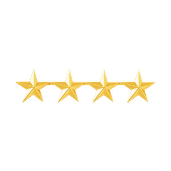 Blackinton 4 Gold Stars