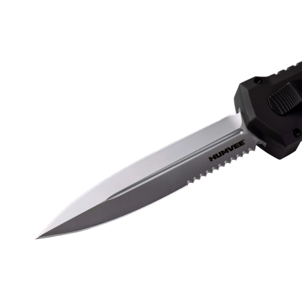 TEKTO A4 Humvee Knife Silver Blade Close Up